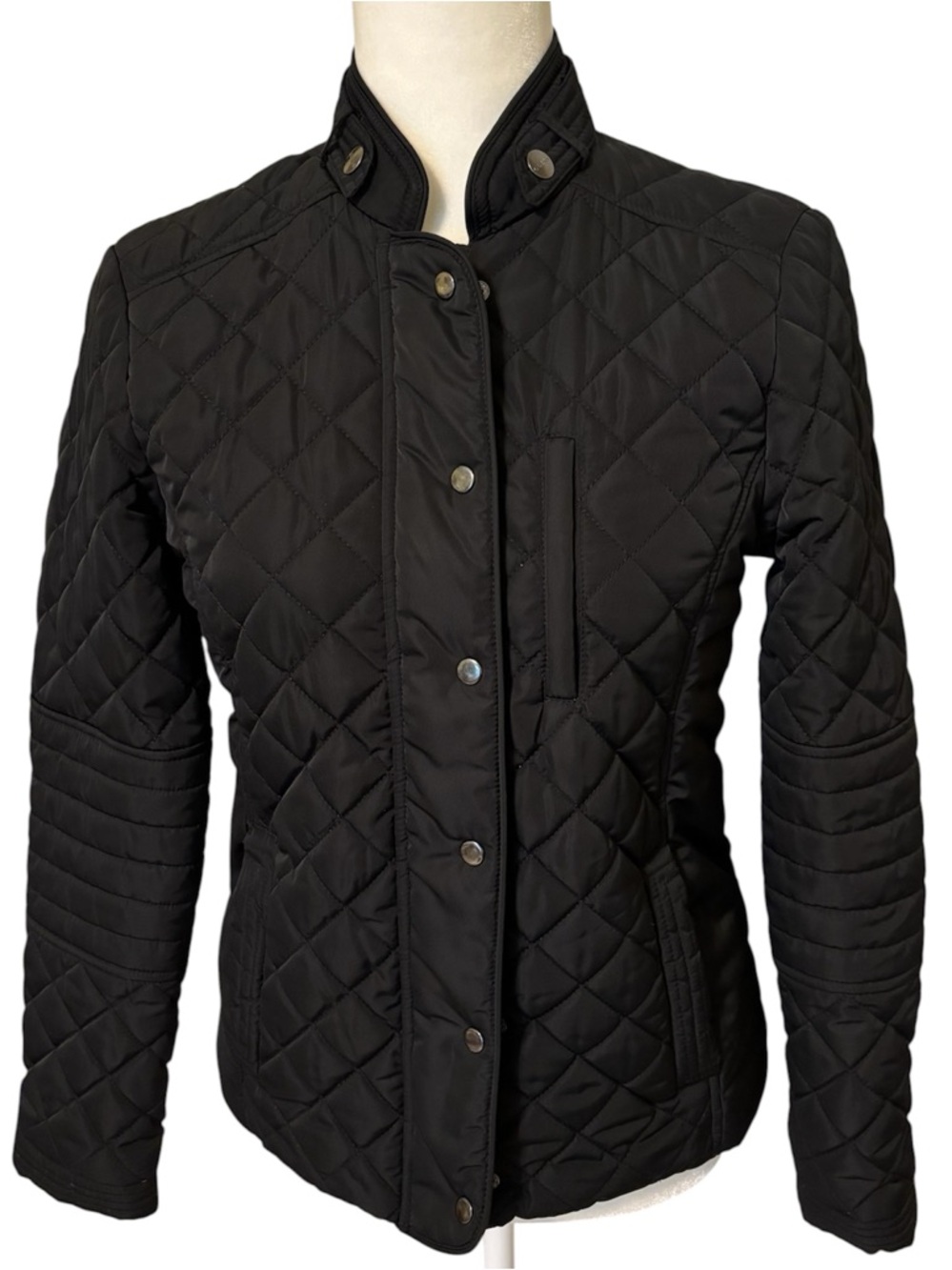 GUESS Black Quilted Jacket Size Small